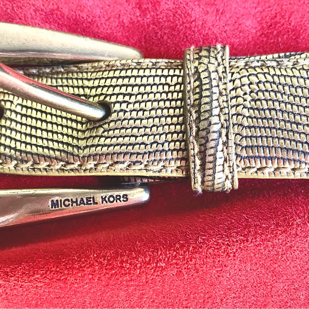 Michael Kors Gold Chain-Mail Belt with Luxurious Finish